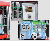 CAFSユニットと操作パネル