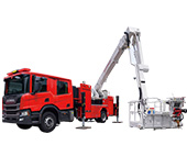 21mブーム付多目的消防ポンプ自動車 MVF21