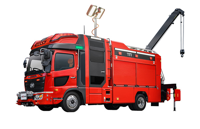 オリジナルキャビン「Intelligent Attacker」採用 救助工作車