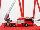Morita's miniature ladder truck  welcomed visitors at  our reception.