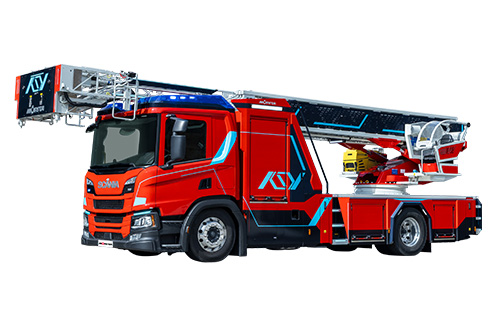 Aerial Ladder Fire Truck