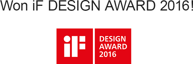 Won iF DESIGN AWARD 2016!