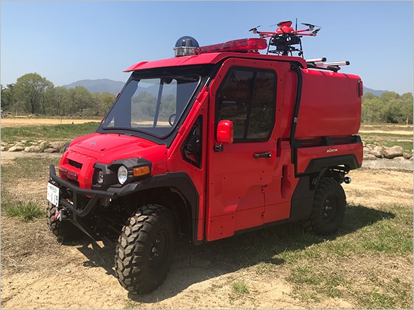 Compact off-road fire truck Ladybug